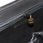 Chanel Caviar Leather Vanity 2-Way Hand Shoulder Bag Black Vintage — view 8