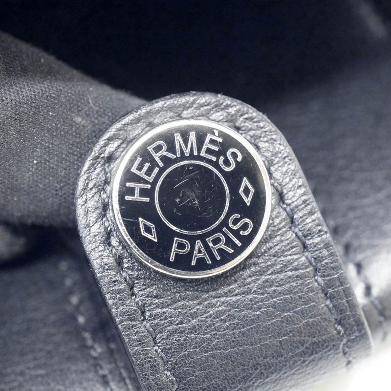 Hermes Ck89 Toutenmain Wallet Black Silver Hardware — view 8