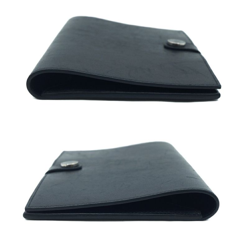 Hermes Ck89 Toutenmain Wallet Black Silver Hardware — view 3
