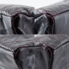 Chanel Grand Shopping Tote XL Quilted Chain Wrinkled Patent — view 4