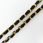 Chanel Mini Chain Shoulder Rope Vintage Satin Black Bag — view 6