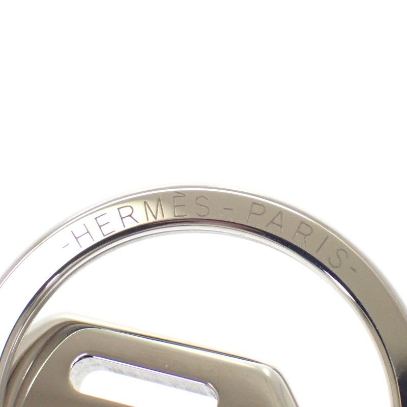 Hermes Etelier Fj00 key Holder Ring Metal Silver Men Women — view 7