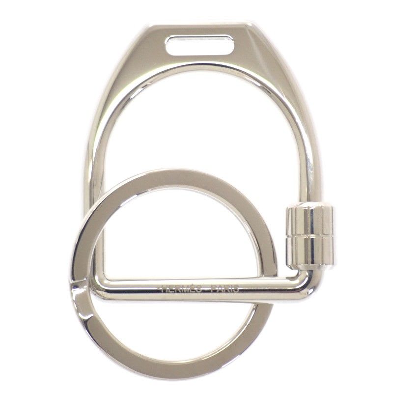 Hermes Etelier Fj00 key Holder Ring Metal Silver Men Women — view 2