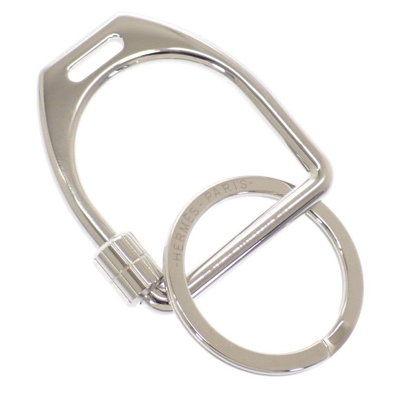 Hermes Etelier Fj00 key Holder Ring Metal Silver Men Women — view 3