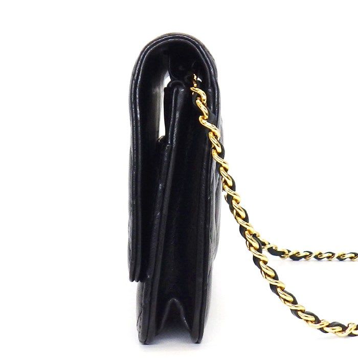 Chanel Shoulder Bag Quilted Classic Chain Wallet Ap0250 Black — view 4