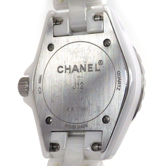 Chanel Watch J12 H2570 8 Point Diamond Index White Shell Dial Ceramic — view 4