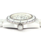 Chanel Watch J12 H2570 8 Point Diamond Index White Shell Dial Ceramic — view 2