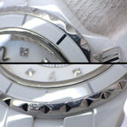 Chanel Watch J12 H2570 8 Point Diamond Index White Shell Dial Ceramic — view 7