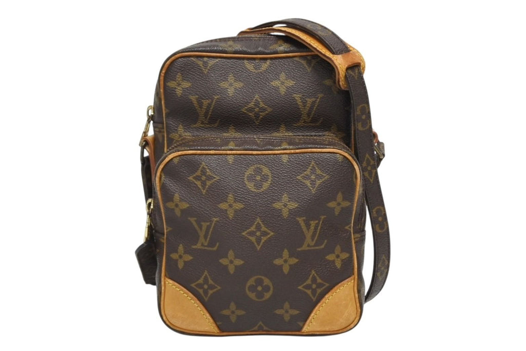 Louis Vuitton Amazon Shoulder Bag Monogram Leather Brown