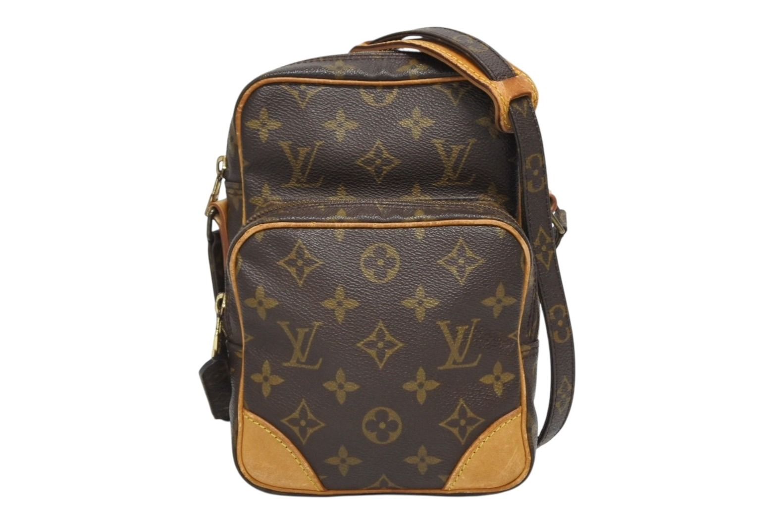 Louis Vuitton Amazon Shoulder Bag Monogram Leather Brown
