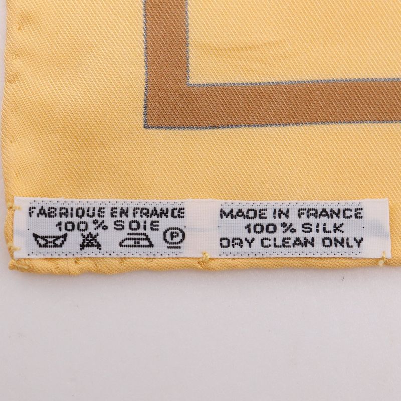 Hermes Carre 90 Casse Noisette Nutcracker Silk Beige Scarf — view 8