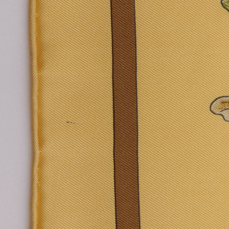 Hermes Carre 90 Casse Noisette Nutcracker Silk Beige Scarf — view 7