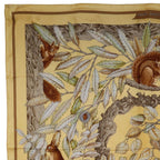 Hermes Carre 90 Casse Noisette Nutcracker Silk Beige Scarf — view 2