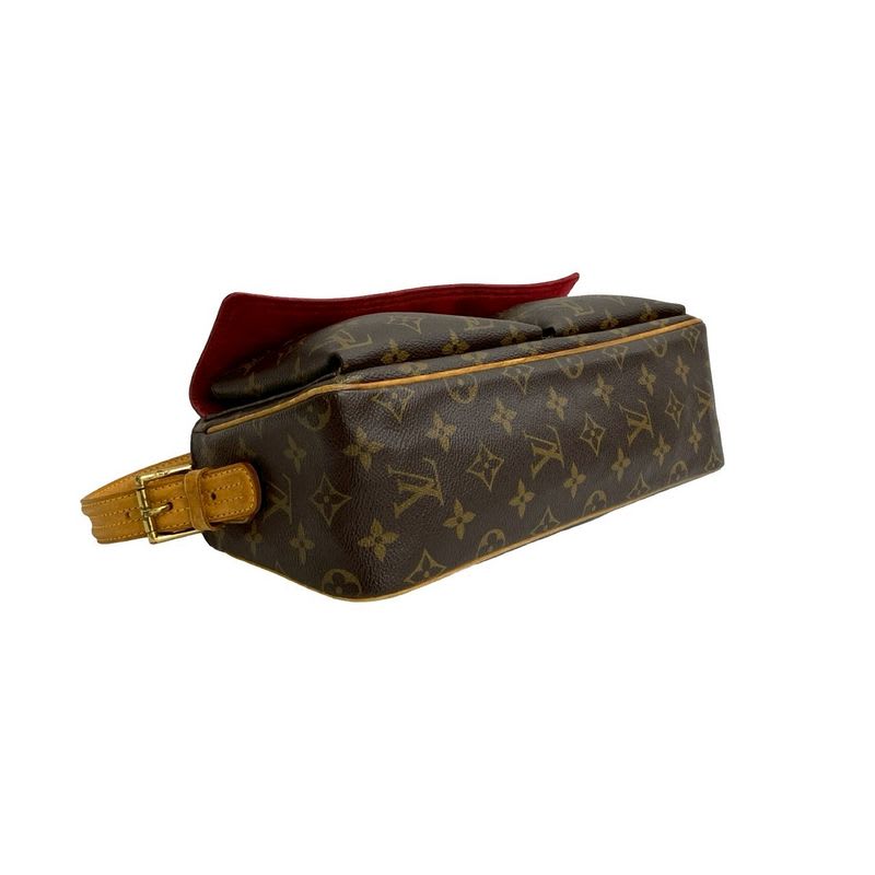 Louis Vuitton Monogram Leather One Shoulder Bag Semi — view 8