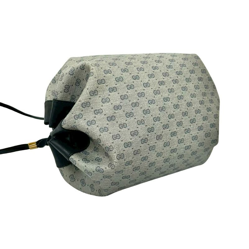 Gucci Vintage Micro GG Logo Pattern Leather Mini