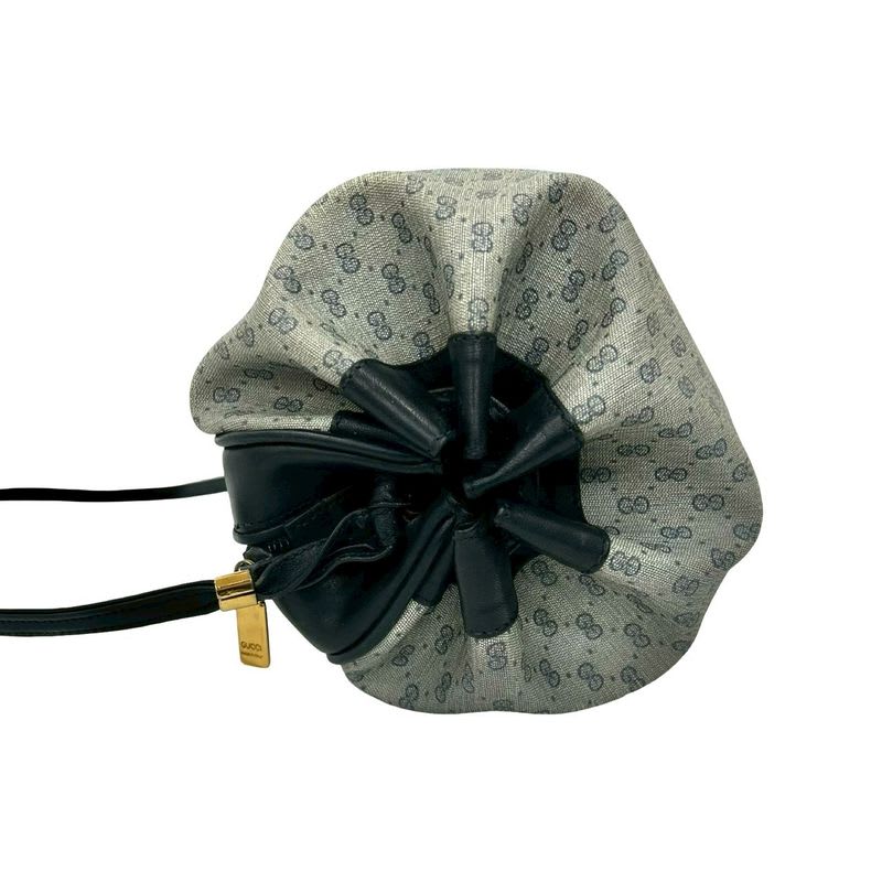 Gucci Vintage Micro GG Logo Pattern Leather Mini
