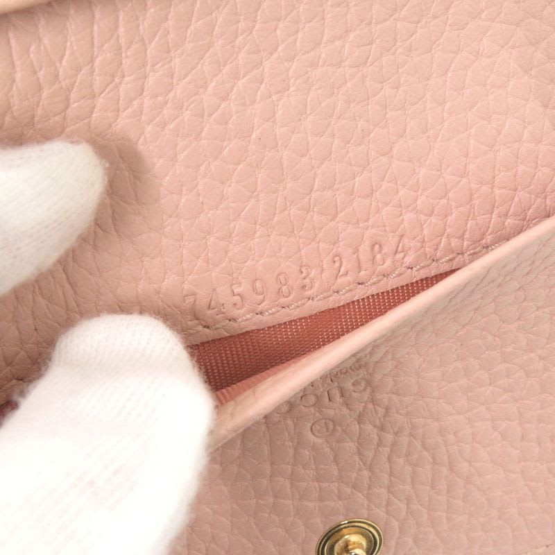 Gucci Horsebit Leather Pink Card Case Business Holder 0069 — view 9