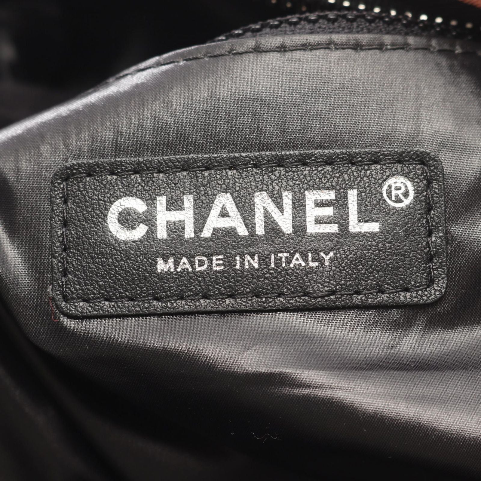 Chanel Rucksack Backpack Quilted Neon Off White Black Canvas Logo — view 5