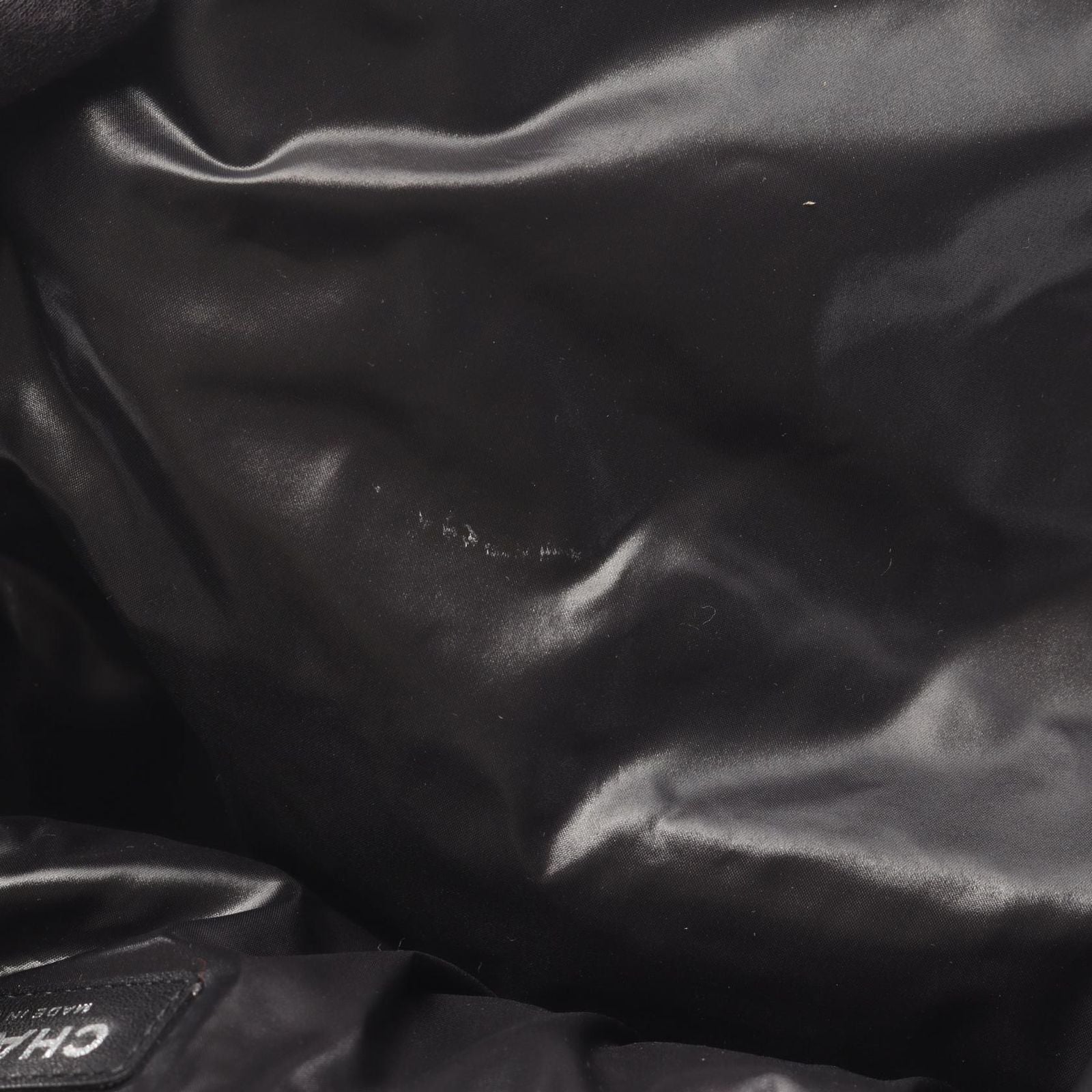 Chanel Rucksack Backpack Quilted Neon Off White Black Canvas Logo — view 7