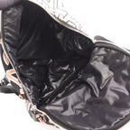 Chanel Rucksack Backpack Quilted Neon Off White Black Canvas Logo — view 4