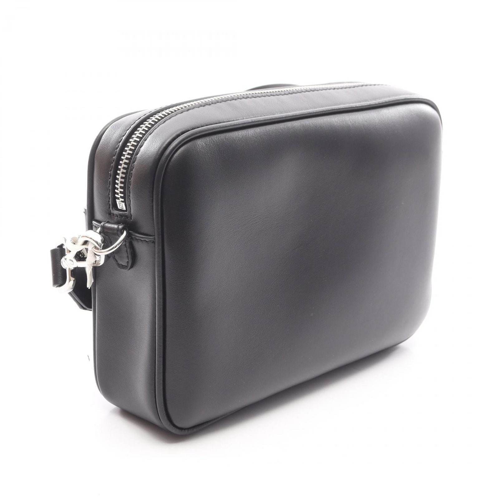 Fendi Shoulder Bag Square FF Camera Case Zucca 7 M0286 ajf 0 F0 gxn Black Coated — view 3
