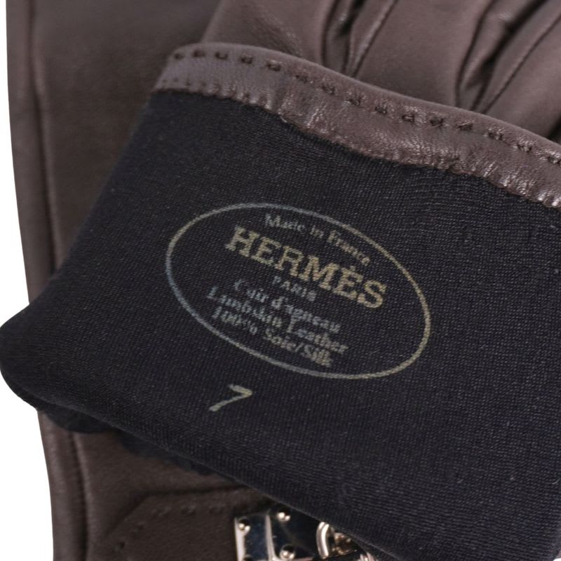 Hermes Gloves SOYA Kelly Hardware Lamb — view 5