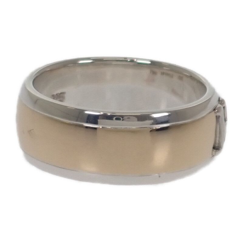 Hermes H Logo No 15 Ring Silver 925 18K Yellow Gold — view 5