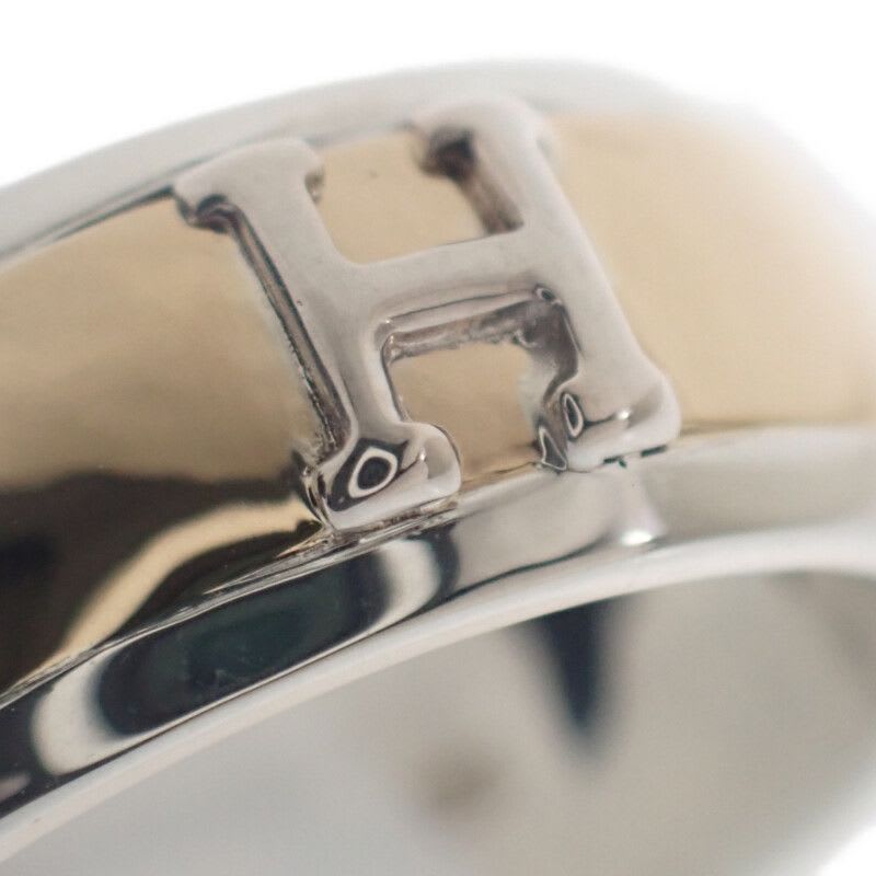 Hermes H Logo No 15 Ring Silver 925 18K Yellow Gold — view 7