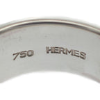 Hermes H Logo No 15 Ring Silver 925 18K Yellow Gold — view 8