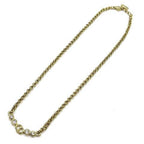 Christian Dior Logo Tennis Necklace Pendant Chain Gold Vintage Aa — view 3