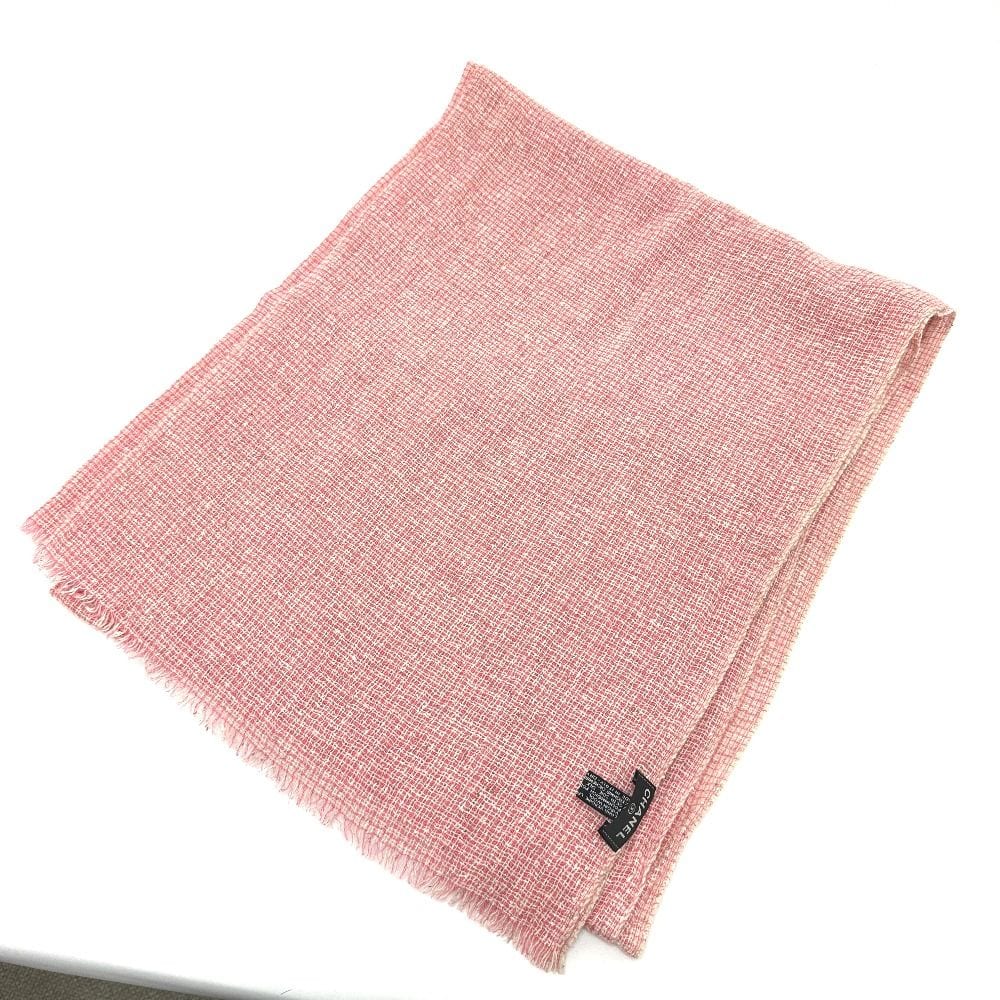 Chanel Stole Coco Mark Wool Pink — view 3