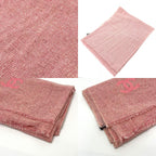Chanel Stole Coco Mark Wool Pink — view 9
