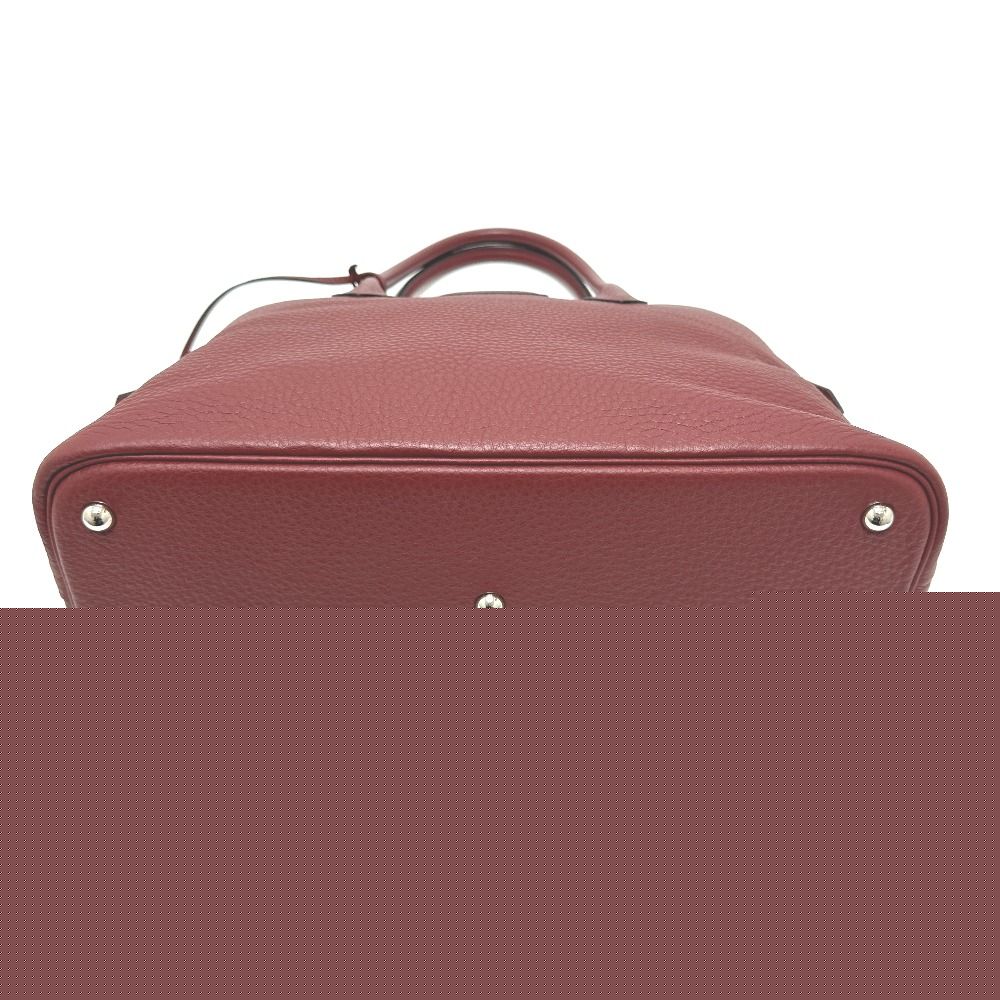Hermes Handbag Bolide 35 Taurillon Clemence Rouge Ash Red — view 4