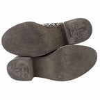 Chanel Tweed Boots Short Coco Mark Lace Up Shoes Size 38 — view 7