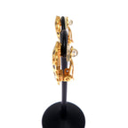 Chanel Quilted Gold-Tone Crystal Embellished — view 4