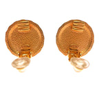 Chanel Quilted Gold-Tone Crystal Embellished — view 6
