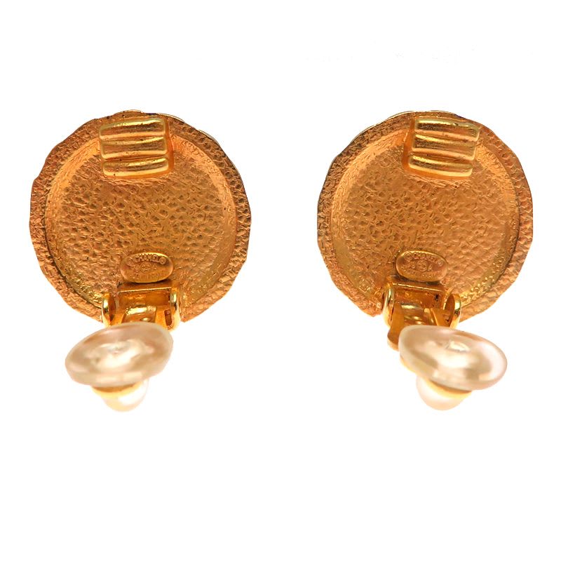 Chanel Quilted Gold-Tone Crystal Embellished — view 6