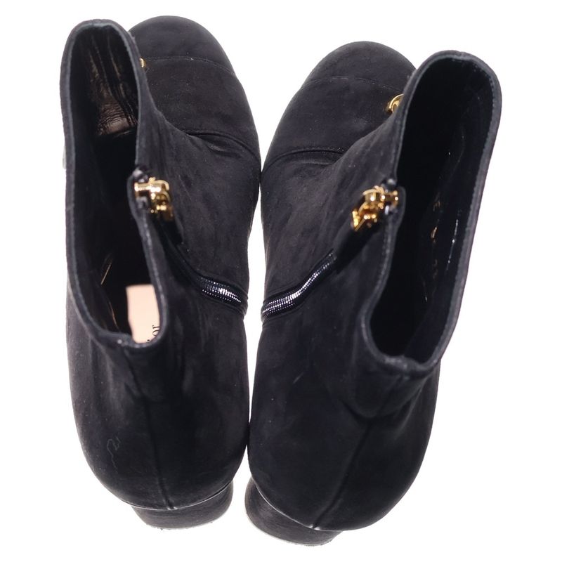 Christian Dior 23 AW Cest Suede Leather Short Boots Black — view 4