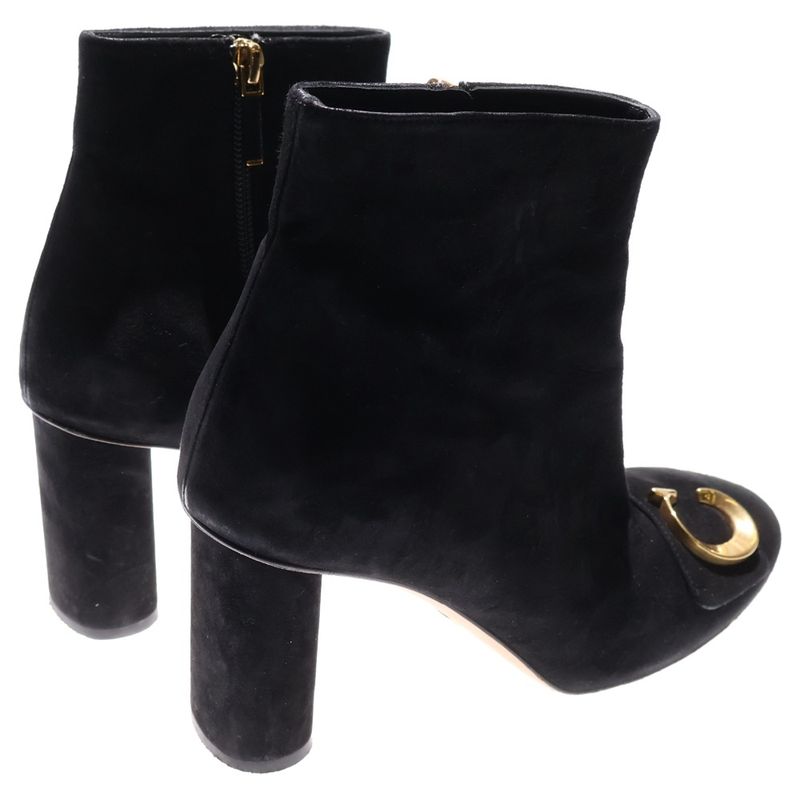 Christian Dior 23 AW Cest Suede Leather Short Boots Black — view 3