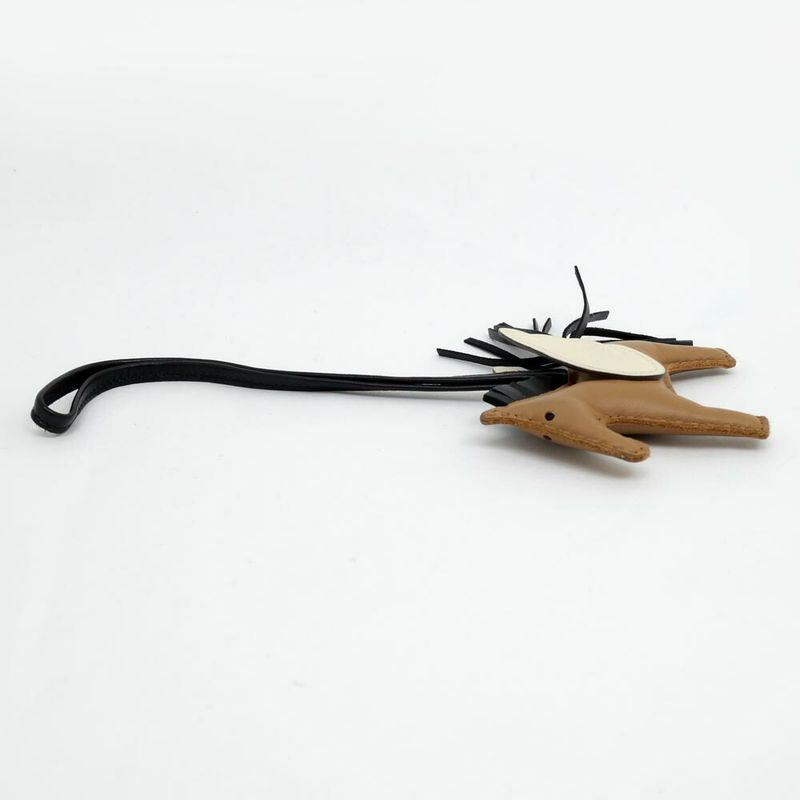 Hermes Pegase Pegasus PM Sesame Black Nata Anyo-milo Bag Charm — view 3