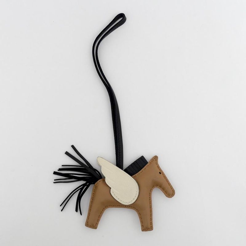 Hermes Pegase Pegasus PM Sesame Black Nata Anyo-milo Bag Charm — view 2