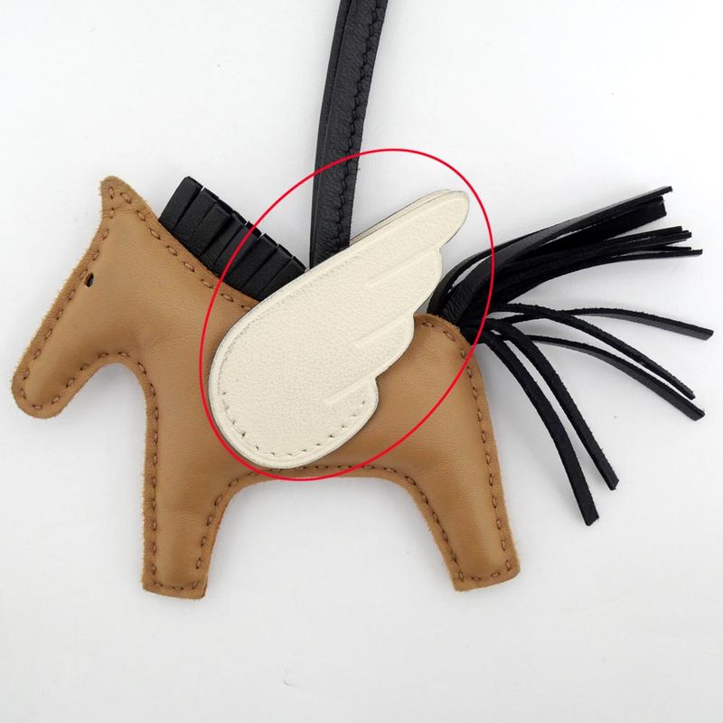 Hermes Pegase Pegasus PM Sesame Black Nata Anyo-milo Bag Charm — view 9