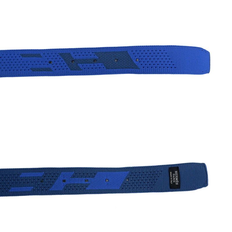 Hermes Tonight Knit Belt 32 mm 85-95 cm Blue — view 8