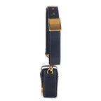 Dior Montaigne Small Box Navy Calfskin Leather — view 4