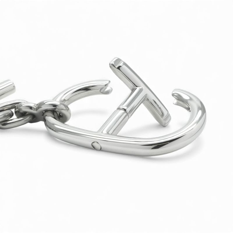 Hermes Chaine D'ancre Key Case Accessories Silver — view 4