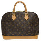 Louis Vuitton Alma PM Handbag Monogram Brown Gold — view 2