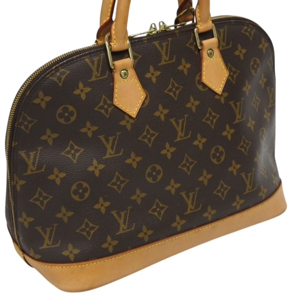 Louis Vuitton Alma PM Handbag Monogram Brown Gold — view 3