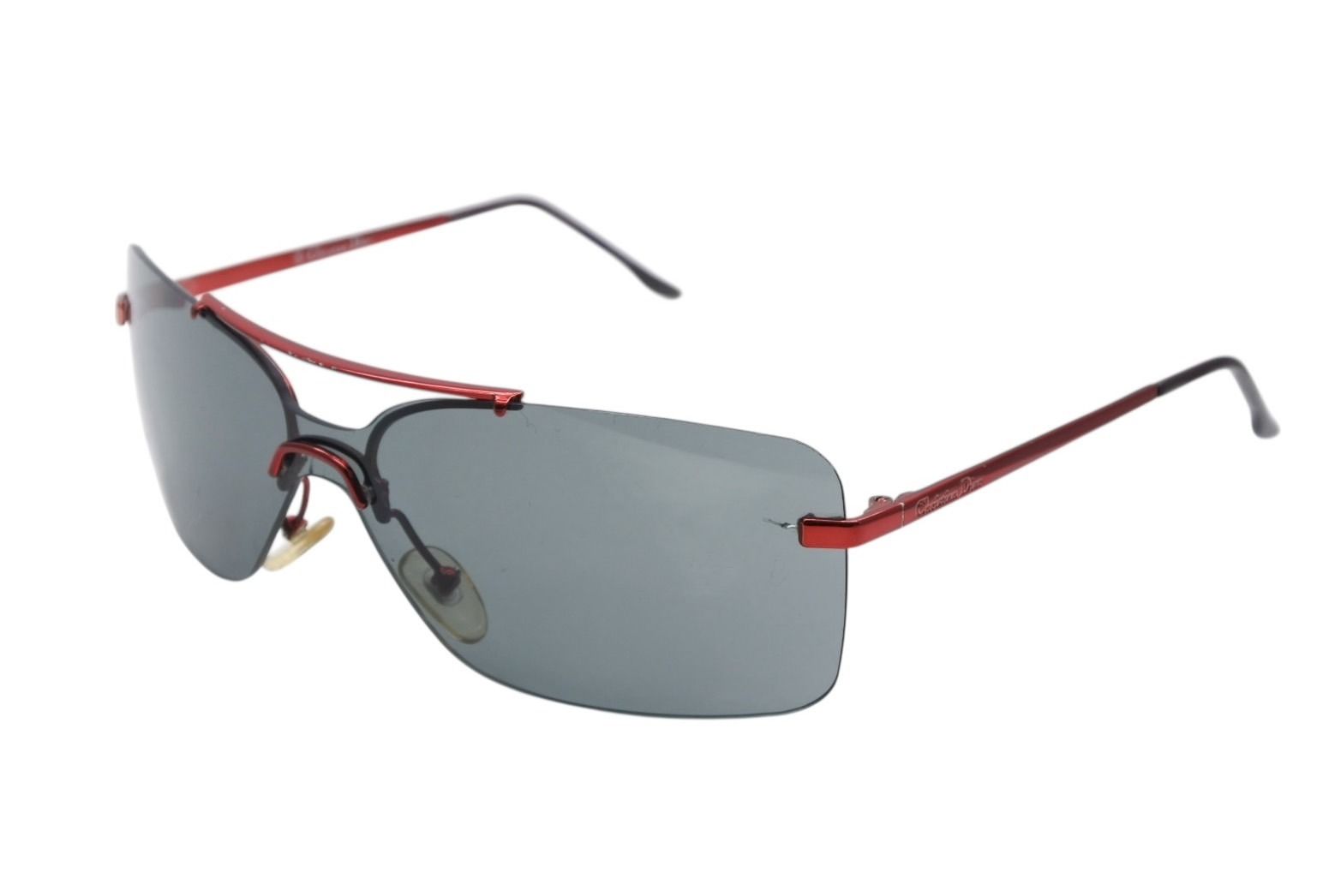 Dior Sunglasses 47 Rhinestone Metal Red Eyewear — view 3