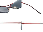 Dior Sunglasses 47 Rhinestone Metal Red Eyewear — view 8