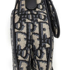 Dior Navy Beige Oblique Jacquard Canvas — view 8